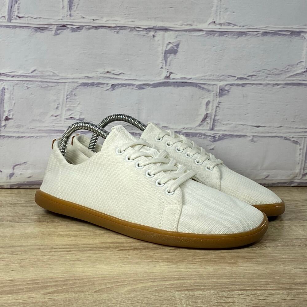 Feelgrounds Original Knit White Gum Barefoot Sneaker Women's 9 Men's 7 Zero Drop